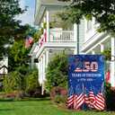 250th Anniversary Garden Flag 12x18 Inch Burlap，Freedom Yard Sign 4th of July Double-Sided 1776-2026 Commemorative Yard Flag Patriotic Outdoor Decoration