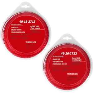 49-16-2713 Trimmer Line .095 in. x 250 ft for Milwau-kee 2725-20 Weed Eater String Premium Trimmer (2PCA)