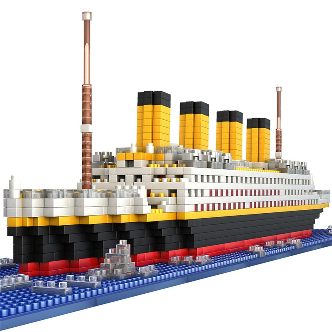 BIDIUTOY Titanic Model Kit -2022 Pieces Large Titanic Ship Building Blocks Set, STEM Educational 3D Puzzle Toys Gifts for Kids and Adults, Ideal Collectible Display Architecture for Home& Office Decor 