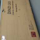 DINZI LVJ Storage Chest, 47.2" Rattan-Like Toy Box with 2 Safety Hinges, Wooden Entryway Storage Bench with Flip-Top, Large Trunk for Living Room, Bedroom, Easy Assembly, White