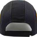 UBasic Safety Hard Hat Impact Resistant ABS Hat Lightweight Safety Bump Cap Breathable Baseball Style Protective Hat with Reflective Stripes(Black Orange)