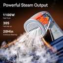HiLIFE Upgraded Steamer for Clothes, Handheld & Portable, 1100W Powerful Steam, 300ml Big Capacity & No Leak Design, 30S Fast Heat-up, Quick Wrinkle Remover, Compact Size for Travel, ONLY 120V