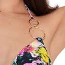 Steve Madden Women's Adjustable Halter Tie Triangle Bikini Top (XS)