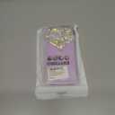 Glitter Case for iPhone 15 6.1, Cute Sparkle Shiny Bling Phone TPU Bumper Cover with Girly Bling Diamond Rhinestone, 3D Aesthetic Heart Gems Case for Women Girls (Purple)