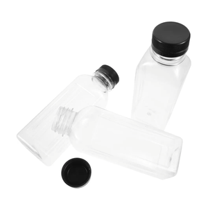 Unomor Empty Juice Bottles with Lids 350ml Plastic Bottles for Juice Storage Reusable Beverage Containers with Caps