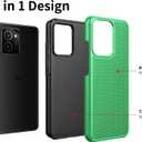 Ailiber for HMD Vibe 4G TA-1590 Case, with Screen Protector, Dual Layer Shockproof Protective, Silicone Bumper Non Slip Back, Heavy Duty Rugged Cell Phone Cover for HMD Vibe 4G N159V[Not Fit 5G]-Green