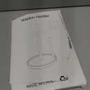 Paper Towel Holder Countertop, Standing Paper Roll Holder with Anti Slip Weighted Base, Stainless Steel Freestanding Paper Towel Holder for Kitchen, Silver