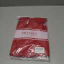 Missufe Women's V Neck Ruffle Short Sleeve Bodycon Summer Casual T Shirt Dress (Red, L)