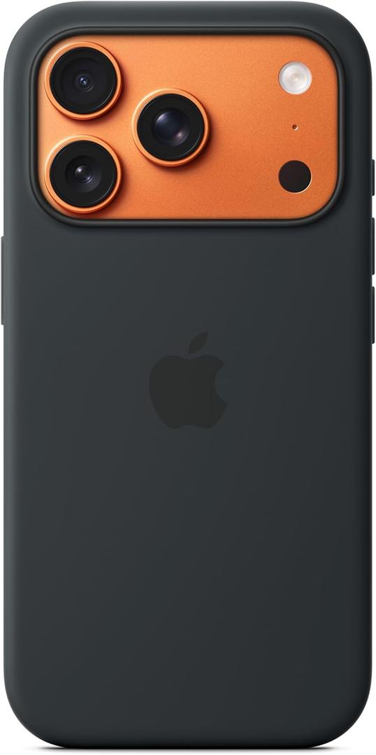 Apple iPhone 17 Pro Silicone Case with MagSafe and Camera Control: Lightweight Phone Case, Wireless Charging Compatible, Smooth Matte Finish, Black