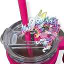 Butterfly Dragon Straw Buddy - Cute Straw Topper Compatible with Stanley Cup & Other Tumblers - Secure cover with Shimmering Body Design - Stanley Accessories (Butterfly)