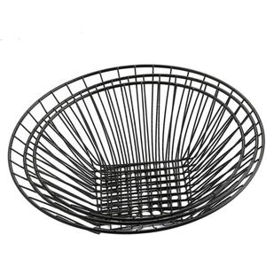Iron Art Fruit Basket Multi-layer Woven Hanging Basket Home Decor Fruit Bowl