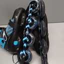 MammyGol Inline Skates for Adults Kids, Adjustable Aggressive Durable Roller Skates with Giant Wheels, High Performance Skates for Men Women Boys Girls, 8-11