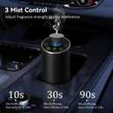 Waterless Essential Oil Diffuser Aromatherapy Scent Diffusers for Home Large Room, Bedroom, Car, Office, Desk, Battery Operated Mini Portable Air Freshener, 3 Countdown Timers & 3 Mist Levels