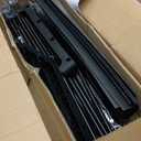 Clothes Rack, Portable Closet, 54.3 Inch Large Capacity Wardrobe Closet, Clothes Storage Organizer with Shelves and 3 Hanging Rods, Easy to Assembly, Black PCT022B01