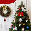 Baseball Angel Easter Ornaments Wooden Hanging Angel Ornament Sport Ball Xmas Tree Decorations for Home Crafts Baseball Lovers Sport Players Fans Family Holiday Party Supplies