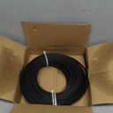 T316 Black 3/16IN Stainless Steel Cable, 100ft Wire Rope, 7X19 Strands Aircraft Cable, 3700lbs Breaking Strength, Zip Line for Heavy Duty Applications, Deck Railing, String Lights & Yard Zipline