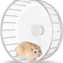 BUCATSTATE Silent Hamster Wheel, 5.5in Exercise Wheel for Gerbils, Dwarf & Syrian Hamsters, Rats, Mice (5.5inch)