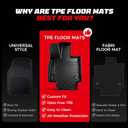 TPE Floor Mats Set for Toyota RAV4 Hybrid 2025 2024 2023 2022 2021 2020 2019, All Weather Custom Fit Floor Liners & Cargo Liner & Backrest Mats