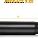 Exhaust Tip 2.5" Inlet, 3" Outlet 12" Overall Length, Premium Stainless Steel with Wear Resistant Black Coating, Rolled Angle Cut, Bolt-On Easy Installation, for Truck Diesel Tail Pipe