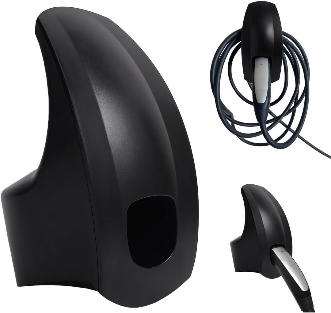 Yonge & Finch Charging Cable Holder Organizer with Dock for Tesla Model 3/Y/X/S, Car Wall Mount Connector Cord Holder for Tesla Accessories(Black)