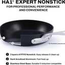 All-Clad HA1 Expert Hard Anodized Nonstick Griddle Pan For Stovetop 11x11 Inch Square Pan, Oven-Safe Up to 500°F, Professional Cookware, Dishwasher-Friendly, Pancake Pan, Cookware, Black