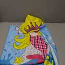 Cute Animal Hooded Beach Towel, Microfiber Bath Towels For Kids Toddler Infant Boy Girl, Animal Towels For Bath Pool Swim Swimwear Summer Beach Cartoon Shower Gifts (24x24 Inch, Mermaid Blue)