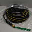 POHIR Pressure Washer Hose 50ft 4500PSI, Power Washer Hose Steel Wire Braided 3/8'' Swivel Quick Connect, 5/16'' ID. Commercial Grade Industrial High Pressure Water Washing Hose