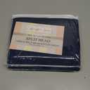 Cottington Lane 1 Piece Split Head Flex King Size Fitted Sheet Only, Premium Hotel Quality Brushed Microfiber Adjustable Bed Bottom Sheet 34" Down from Top, Ultra Soft, Breathable & Durable,Navy Blue