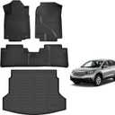 for Honda CRV Floor Mats 2012 2013 2014 2015 2016(Fit for LX & SE & EX & No subwoofer)(Not Fit for CR-V Touring&EX-L), TPE All Weather Custom Car Floor Mat Cargo Trunk Liner for Accessories