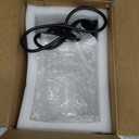 zeyu H Type Cord Adjustable Black Track Lighting Pendant, 1-Light Track Mount Light for Kitchen Island, Clear Glass Shade, Black Finish, ZSL104TP BK