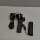 1Pair E-Bike Throttle Grip, 12v-84v Universal Electric Bicycle Scooter Handlebar Grip Twist Throttle with LCD Battery Voltage Display Key Knock for Motorbike Motorcycle E-Bike