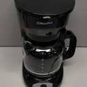 Mueller 12-Cup Drip Coffee Maker - Borosilicate Carafe, Auto-Off, Reusable Filter, Anti-Drip, Keep-Warm Function, Clear Water Level Window Coffee Machine, Kitchen Essentials & Accessories (Black)