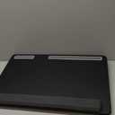 Extra Large Lap Laptop Desk - Full PU Material Mouse Pad Gaming Tray - Portable LapDesk with Phone Holder & Wrist Rest for Notebook, MacBook, Tablet, Bed, Sofa(Black, Fit Up 17.3-in Laptops)