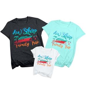 2026 Family Cruise Shirts Toddler It's A Family Trip Shirt Making Memories Together Cruise Ship Short Sleeve Tops, T120