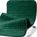 XXXL Heating Pad for Back Pain Relief & Period Cramps, Electric Extra Large Heating Pads for Women Legs Knee Feet Neck and Shoulders, 17x33 Oversized Full Body Heat Pad, Gifts for Women Mom Men Dad (Dark Green)