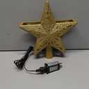 LED Projector Light Christmas Projector 5-Point Star Christmas Treetop with Built-in Rotating Magic Ball LED Projector for Christmas Tree Ornament Home Party Holiday Winter Xmas Decorations