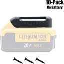 10Packs Battery Ready Dock/Mount Holder for Dewalt Battery Fit for 20V 60V (No Battery)
