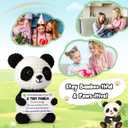 Birthday Inspirational Gifts for Women - Crochet Panda Little Reminders Cheer Motivational Positive Gifts for Girls College Student Nurse, Birthday Presents for Friends Teen Her Him