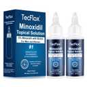 5% Minoxidil with Biotin for Men & Women, Beard Growth Oil, Hair Growth Serum, Unisex, 2-Pack, Total 4 fl oz for 4 Months