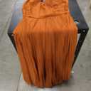 Dres Long Maxi Prom Dress A Line Wedding Party Dress Chiffon Maid of Honor Dress Burnt Orange, Size 14