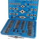 Only 106 PCS Metric Tap and Die Set, M2-M18 Rethreading Kit for Making Screw Threads for Cutting External and Internal Thread Threading with Storage Case