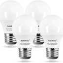 YukiHalu A15 LED Light Bulbs, 60W Equivalent, E26 Base, 2700K/3000K/4000K/5000K 7W 600 Lumens 120V, Non-Dimmable, Ceiling Fan Light Bulbs, Appliance Bulb, Pack of 4 (3000K Warm White)
