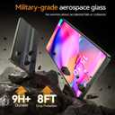 X-it 3-Pack HD Screen Protector for Samsung Galaxy S25 Ultra, [100% Fingerprint Unlock], 9H+ Tempered Glass, [Automatic dust Removal], 10x Military Protection, [Bubble-Free], Case Friendly (Clear)