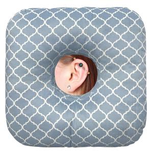 BVOKQUC Ear Piercing Pillow for Side Sleepers with Holes for Ear Pain Relief, Donut Pillow for Adults with Center Hole