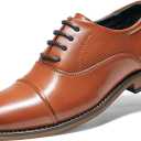 Bruno Marc Boy's Classic Oxfords Dress Shoes (13 Little Kid, Brown)
