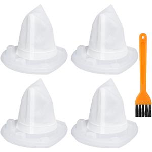 4 Pack Filter Replacement for Black and Decker AdvancedClean Cordless Handheld Vacuum VF110 CHV1410L BDH2000L HHVI320JR02, Compact Pet and Car Hand Vac Filters