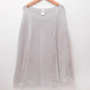 Wolford Gray Knit Wool Pullover Cape Size S 160/90