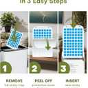 Flying Insect Trap Indoor - Plug-in Fly Catcher and Killers Includes Refills for House Flies, Fruit Flies, Gnats,and Moths, Bug Light Killer, Cover up to 600 ft, Off-White, 2 Traps + 8 Refills