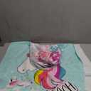 Hooded Kids Beach Towels - Toddler Bath Towel Girls Boys Swim Cover-ups for Ages 1 to 6 Kids Pool Towels Quick Dry Lightweight Soft Microfiber Poncho Towel 24x23 (Unicorn Aqua)