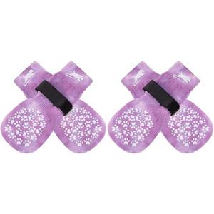 EXPAWLORER Anti Slip Dog Socks to Prevent Licking Paws, Dog Shoes for Hot Pavement, Dog Booties for Senior Dogs, Traction Control Boots & Paw Protectors for Hardwood Floors Small